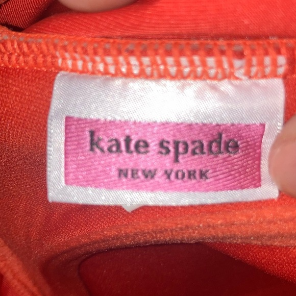 Kate Spade One Piece Orange twist top strapless S/M - Picture 9 of 11